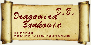 Dragomira Banković vizit kartica